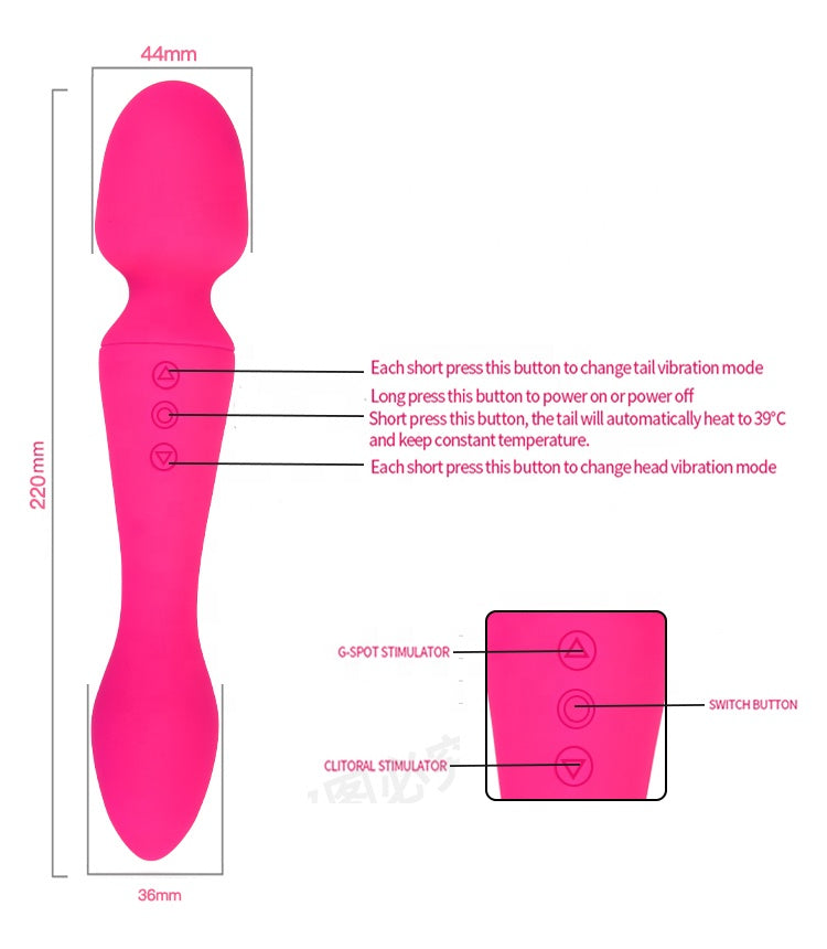 Hot n’ Ready Bendable Self Heating Wand Massager