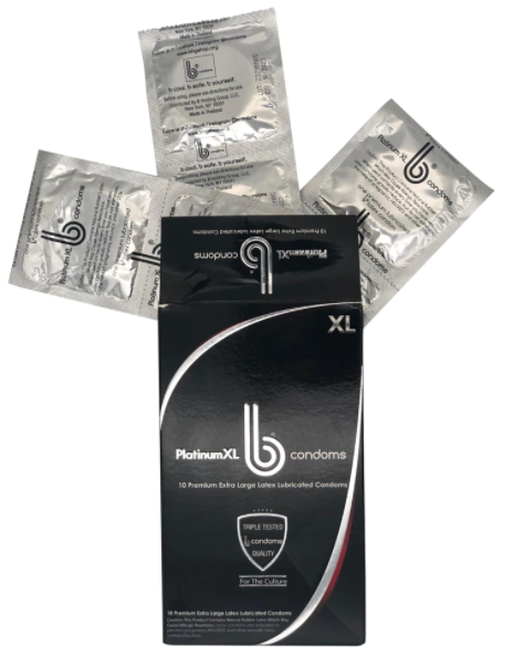 b Condoms Platinum XL 10 Pack