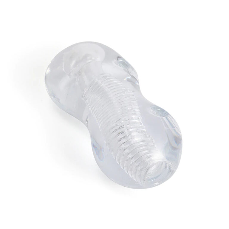 Gripper Clear Textured Penis Stroker