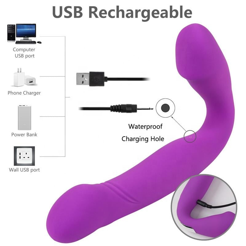 Double Trouble- Strapless Wearable Double Ended Vibrator - Image 5