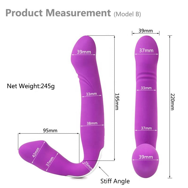 Double Trouble- Strapless Wearable Double Ended Vibrator - Image 7